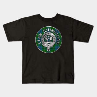 Clan Johnstone Crest & Tartan Kids T-Shirt